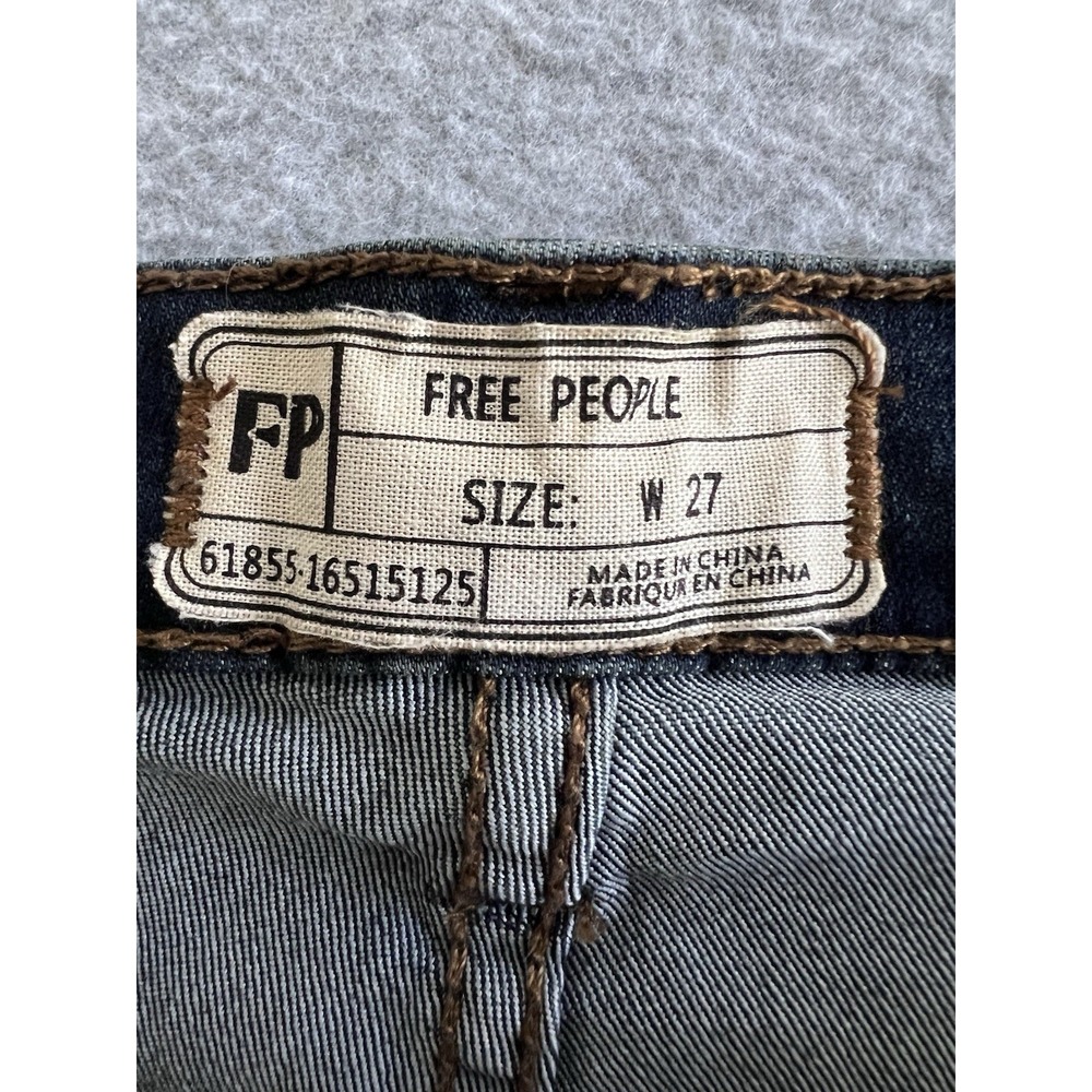 Free People Skinny Jeans‎ Size 27 61855-16515125 Women Blue Stretch Pockets